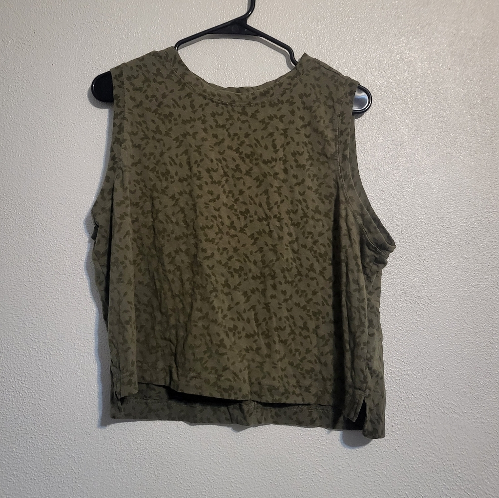 All in Motion Green Boxy Tank Top